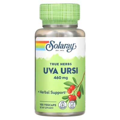 Uva Ursi (Gayuba) 460 mg, 100 cápsulas vegetales de Solaray SOLARAY SOR-01620 Bienestar urinario. Ayuda en el bienestar urina...