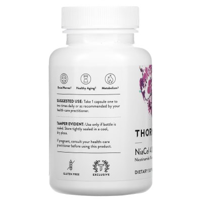 NiaCel 400 (Ribósido de nicotinamida) 60 cápsulas de Thorne LifeExtension THR-01208 Patologías e indicaciones salud.bio
