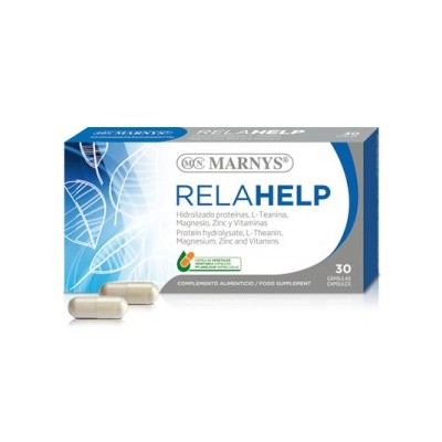Relahelp 30 cápsulas de Marnys Marnys MN326 Estados emocionales, ansiedad, estrés, depresión, relax salud.bio