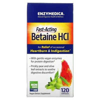 Betaina HCI, Clorhidrato de betaína, 120 cápsulas de Enzymedica CFN - CFN Complementos Fitonutricionales S.L. ENZ-10081 Ayuda...