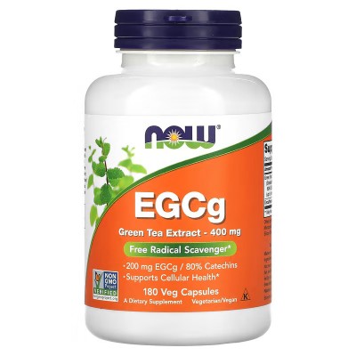 EGCG, Extracto de té verde, 400 mg, 180 cápsulas vegetales de NOW Foods now suplementos NOW-04757 Quemagrasas y similares sal...