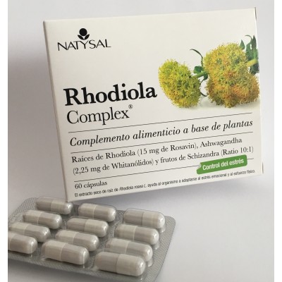 Rhodiola Complex® de Natysal Natysal  Estados emocionales, ansiedad, estrés, depresión, relax salud.bio