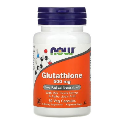 Glutatión 500 mg 30 cápsulas vegetales de Now Foods now suplementos NOW-00175 Antioxidantes salud.bio