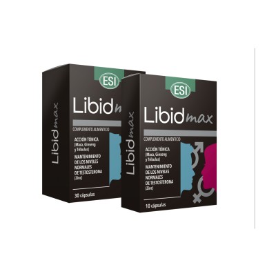LibidMax (10 Y 30 cápsulas) Energy & Libido de ESI ESI LABORATORIOS  Libido hombre y mujer salud.bio