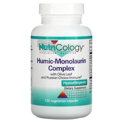 Complejo de ácido húmico-monolaurina, 120 cápsulas vegetarianas de Nutricology NutriCology ARG-56720 Sistema inmunitario salu...