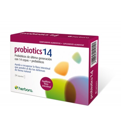 Probiotics 14 de Herbora Herbora 501014 Ayudas aparato Digestivo salud.bio
