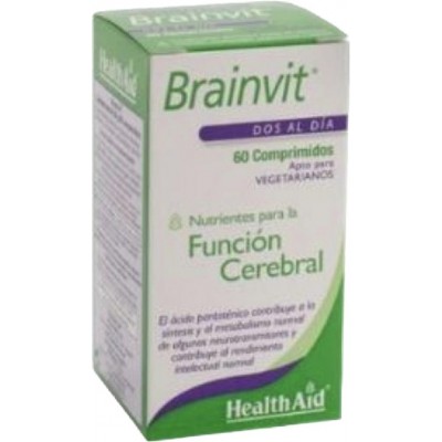 Brainvit (Función celebral) de Health Aid Health Aid 803400 Vitaminas y Multinutrientes salud.bio