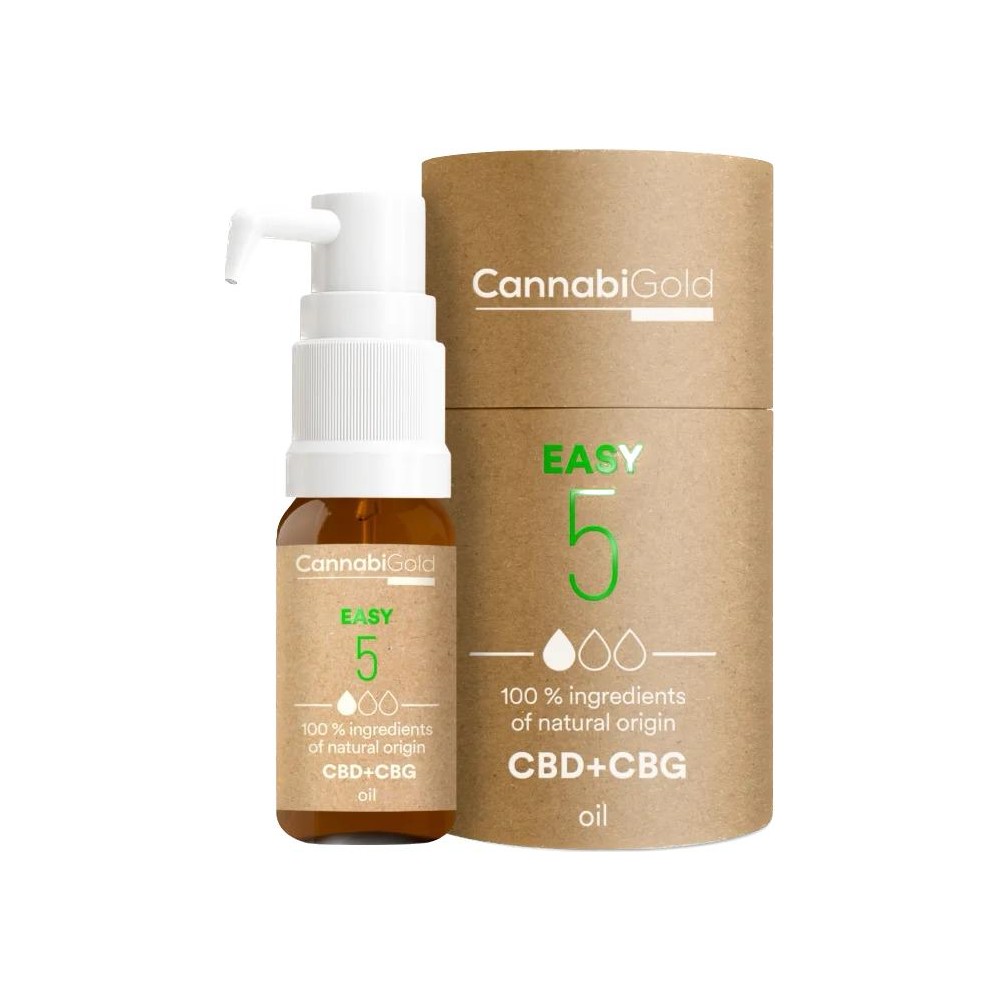 CannabiGold® CBD+CBG Oil EASY 5% 12ml de HemPoland Cannabigold de HemPoland CAN01 Plantas Medicinales salud.bio