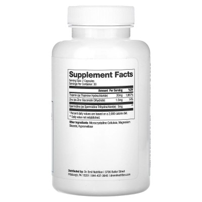Espermidina, 2,5 mg, 60 cápsulas de Dr. Emil Nutrition DR. EMIL NUTRITION DEM-95668 Control de Peso salud.bio