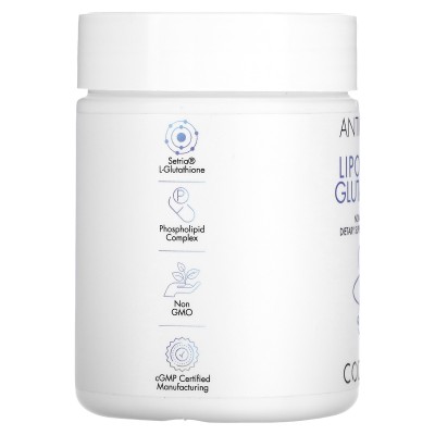 Glutatión liposomal 500mg Setria®, Antioxidante, 60 cápsulas de Codeage Codeage AGE-00822 Antioxidantes salud.bio