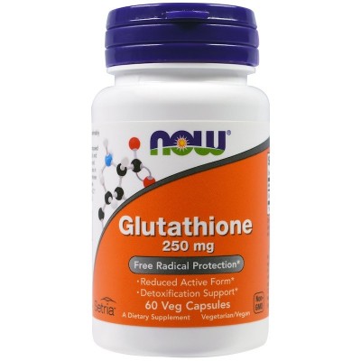 Glutatión 250 mg 60 cápsulas vegetales de Now Foods now suplementos NOW-00096 Antioxidantes salud.bio