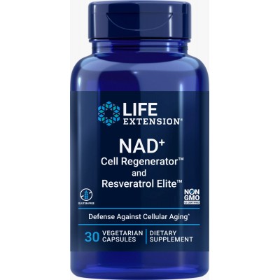 NAD+ Cell Regenerator™ and Resveratrol Elite™, Nicotinamide Riboside de Life Extension LifeExtension LIF-02348 Antioxidantes ...