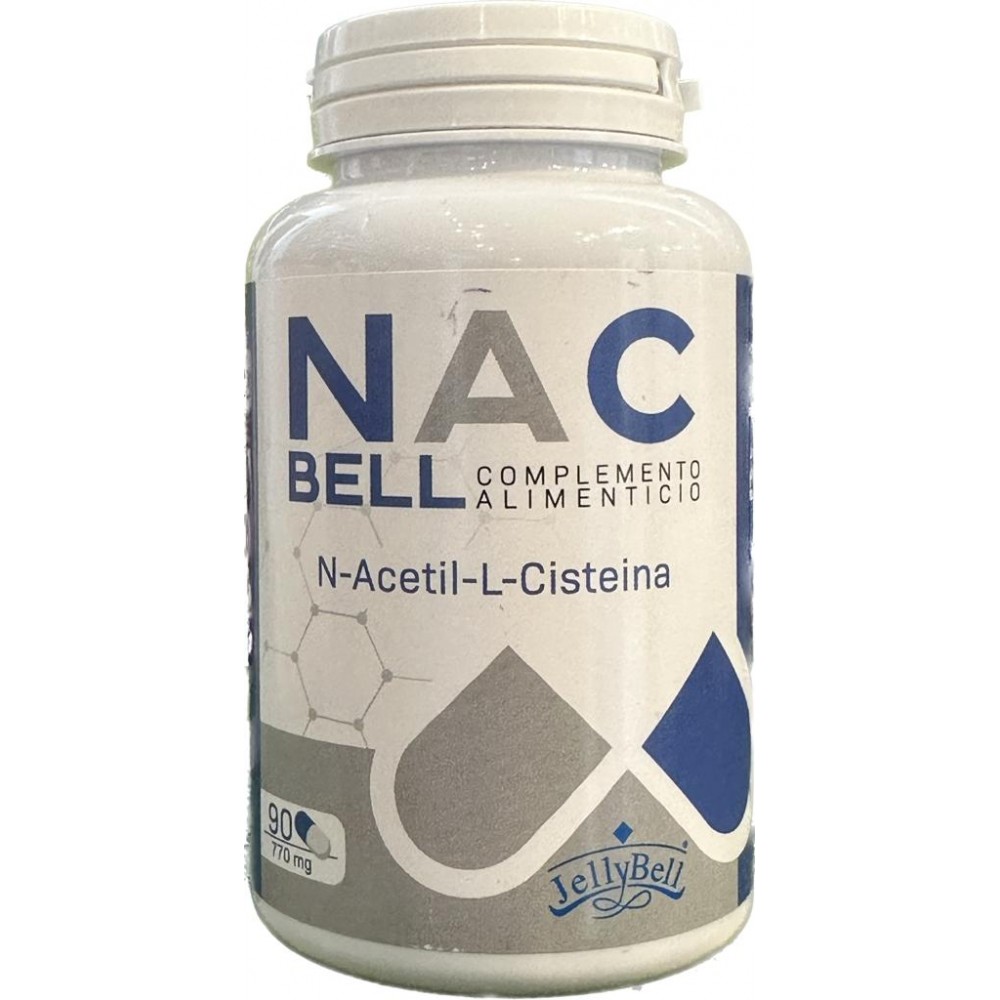 NAC Bell N-Acetil L-Cisteína 90 cápsulas de Jellybell JellyBell Laboratorios JB-0142 Higado y sistema hepatobiliar salud.bio