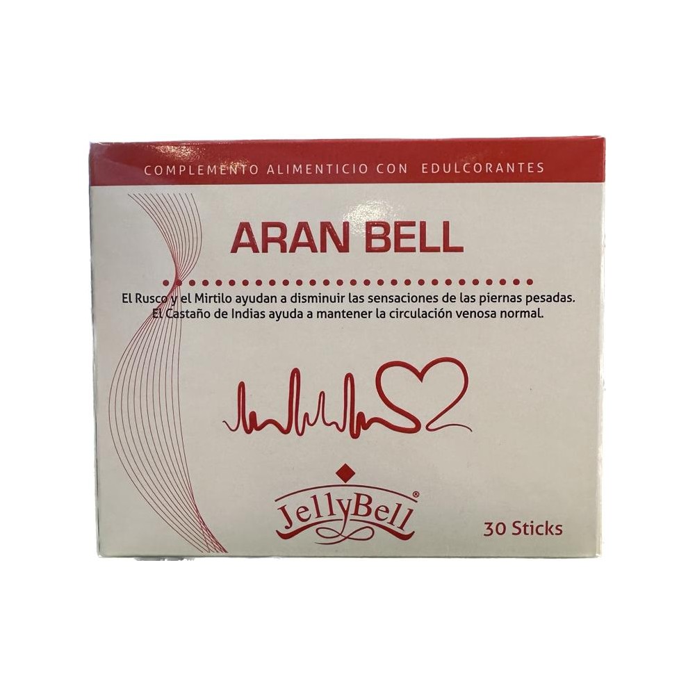 ARAN BELL (piernas pesadas) 30 Stick de Jellybell JellyBell Laboratorios JB-0131 Sistema circulatorio salud.bio