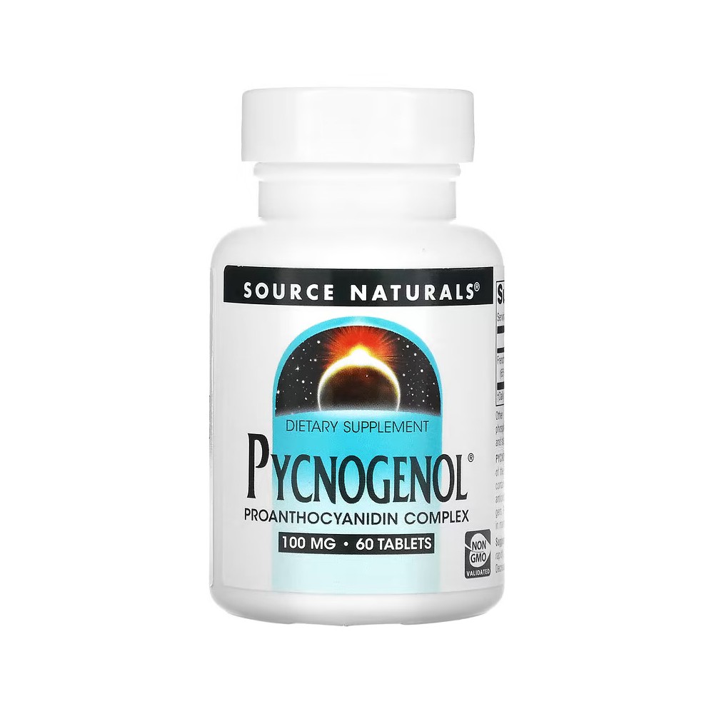 Pycnogenol 100 mg, 60 Comprimidos de Source Naturals® Source Naturals® SNS-00333 Antioxidantes salud.bio
