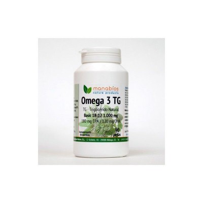 Omega 3 TG Basic 18:12 1000mg Manabíos Manabios MAN-111617 Ayudas niveles Colesterol y Trigliceridos salud.bio