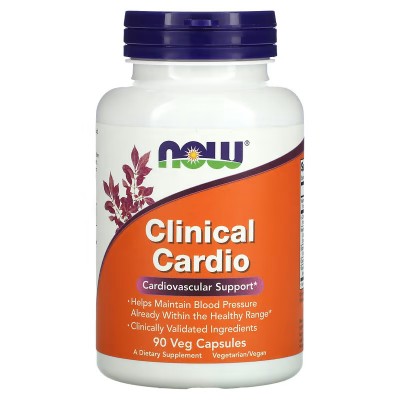 Clinical Cardio, Refuerzo cardiovascular, 90 cápsulas vegetales de NOW Foods now suplementos NOW-03383 Sistema circulatorio s...