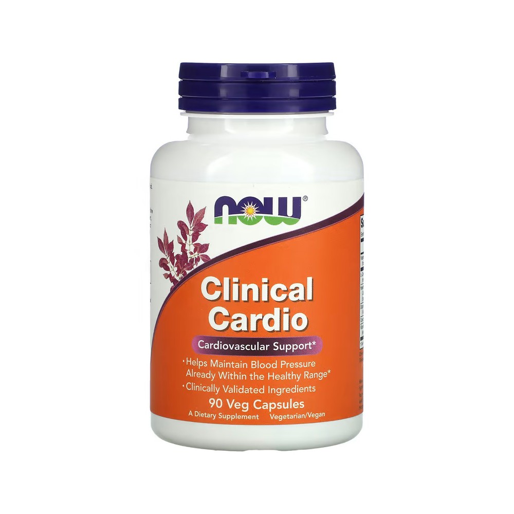 Clinical Cardio, Refuerzo cardiovascular, 90 cápsulas vegetales de NOW Foods now suplementos NOW-03383 Sistema circulatorio s...