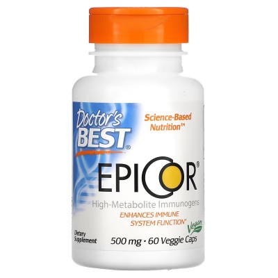 EpiCor, 500 mg, 60 cápsulas vegetales de Doctor's Best DOCTOR'S BEST DRB-00177 Sistema inmunitario salud.bio