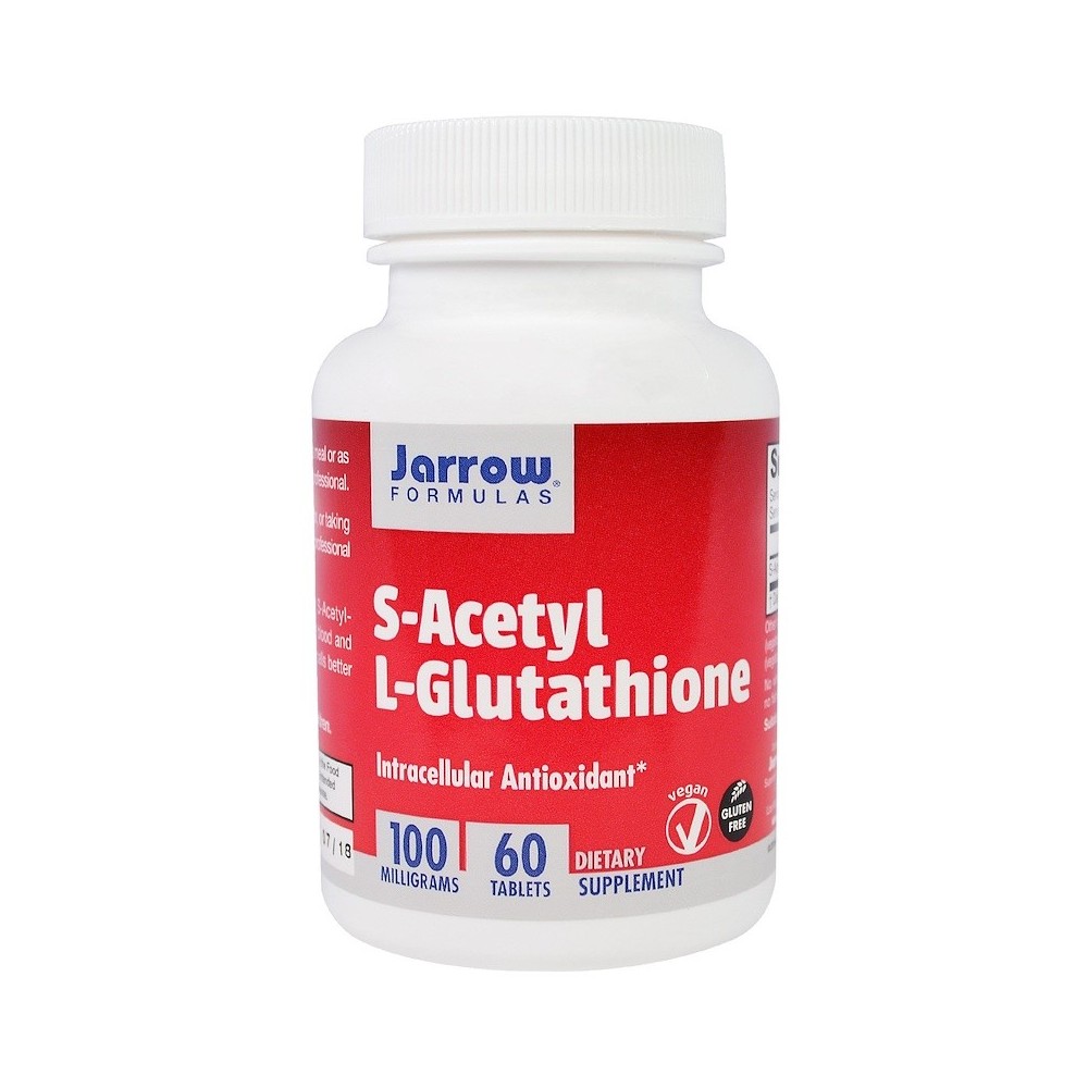 S-acetil L-glutatión (L-Glutathione), 100 mg, 60 comprimidos de Jarrow Formulas Jarrow Formula JRW-15069 Antioxidantes salud.bio