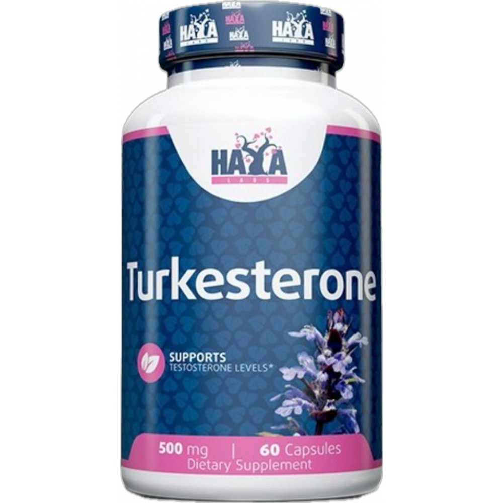 Turkesterone (ajuga turkestanica) 500 mg 60 Caps de Haya labs Haya Labs LLC HAY-41607 Salud Sexual y Fertilidad salud.bio