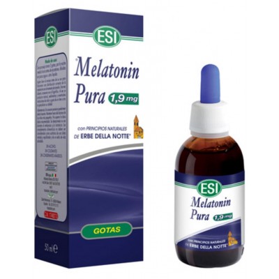 Melatonin pura 1,9mg gotas con erbe NOTTE 50ml de ESI® ESI LABORATORIOS ESI-19010901 insomnio y descanso salud.bio