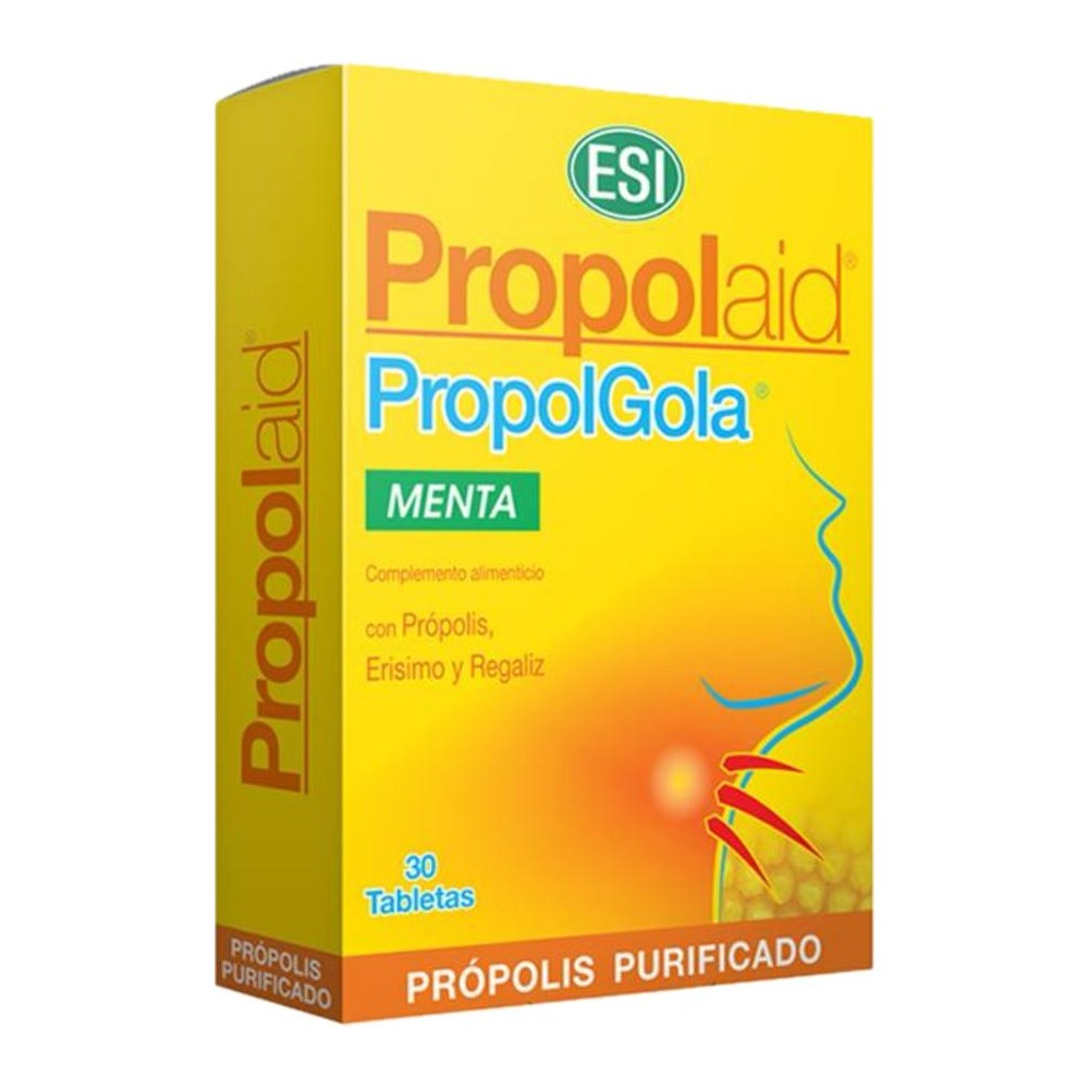 Propolaid Propolgola Menta 30 Comp de ESI® ESI LABORATORIOS 21011101 Acción benéfica garganta y pecho salud.bio