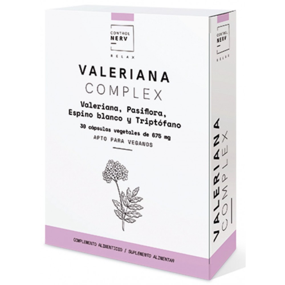 Valeriana COMPLEX 30 cápsulas de herbora Herbora H14301 Estados emocionales, ansiedad, estrés, depresión, relax salud.bio