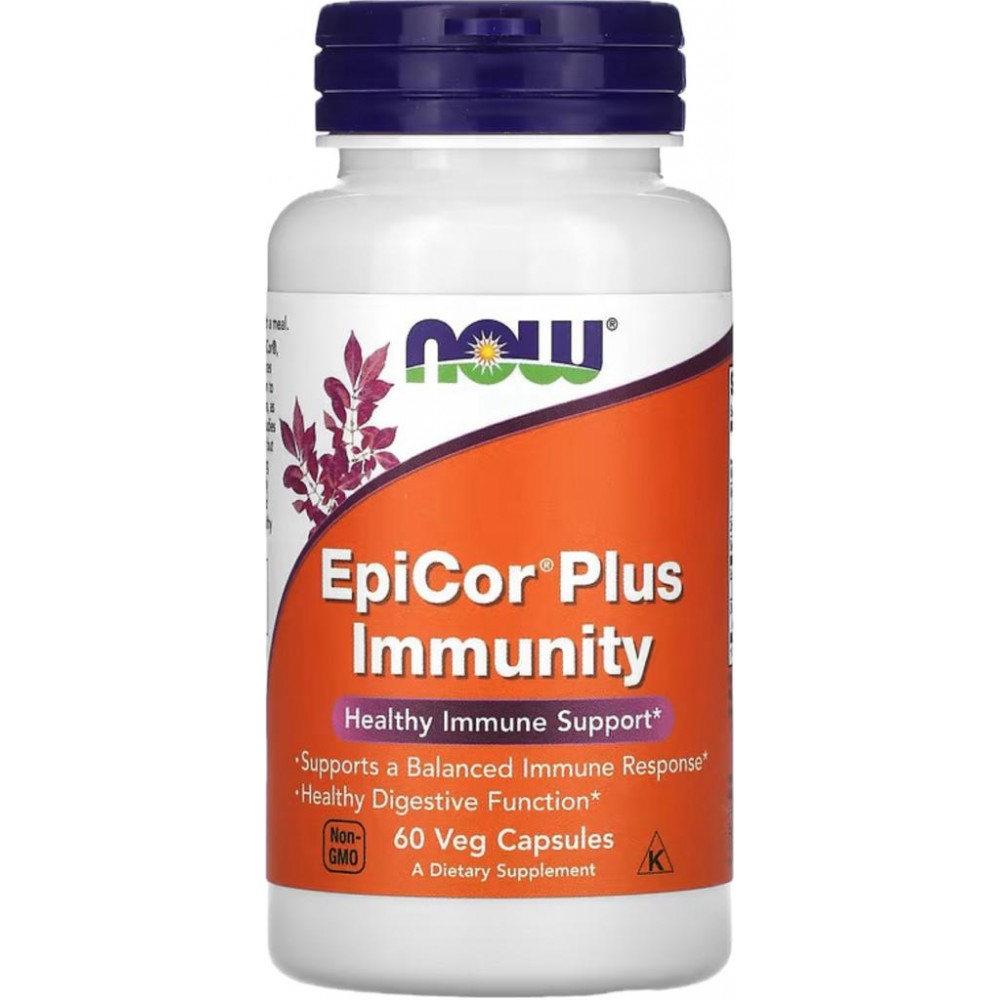 EpiCor PLUS immunity 60 cápsulas vegetales de Now Foods now suplementos NOW-03037 Sistema inmunitario salud.bio