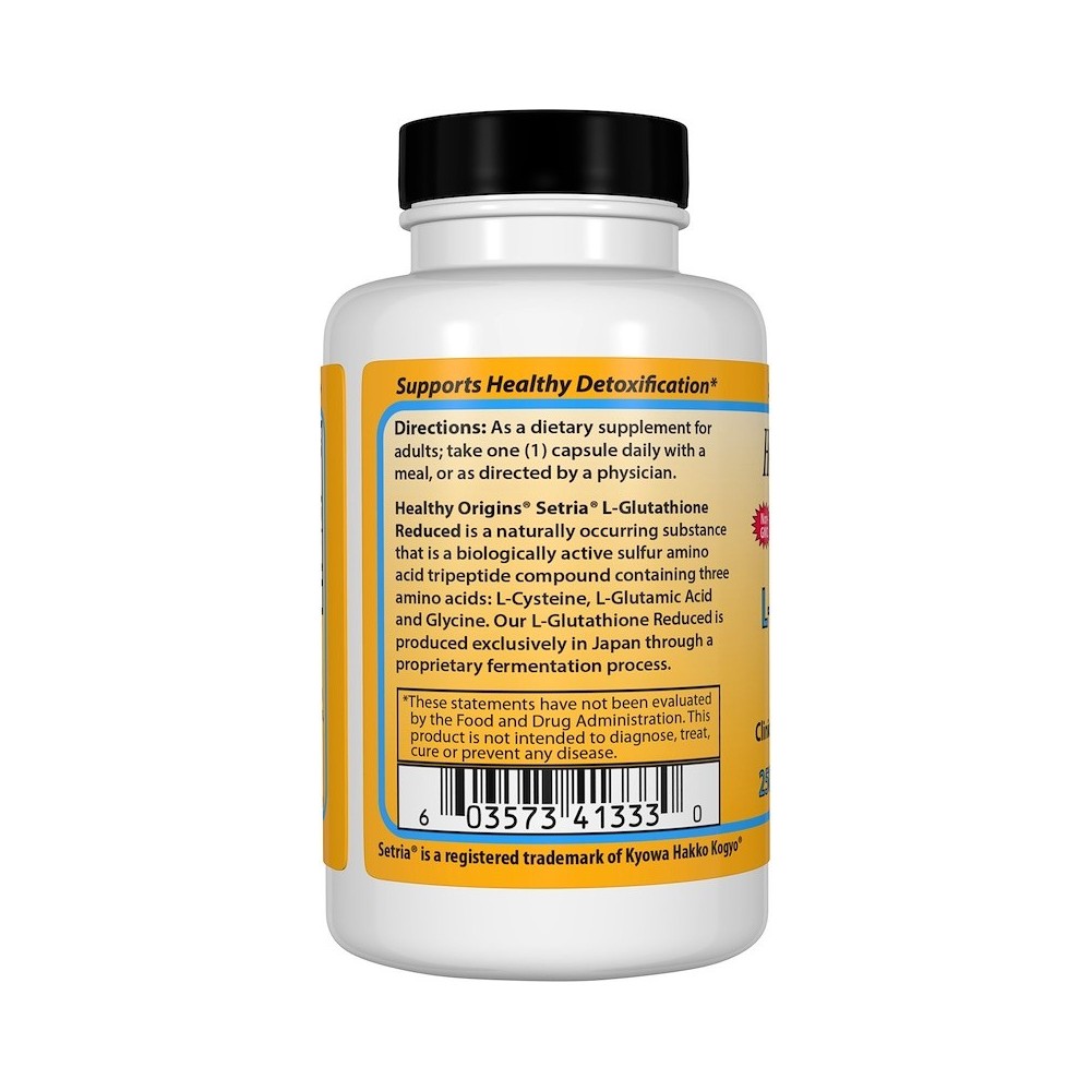 Setria, L-Glutatión Reducido, 250 Y 500 mg, 60 Cápsulas de Healthy Origins Healthy Origins® HOG-41336 Aminoácidos salud.bio