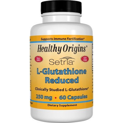 L-Glutatión Reducido Setria®, 250 Y 500 mg, 60 Cápsulas de Healthy Origins Healthy Origins® HOG-41336 Aminoácidos salud.bio