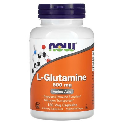 L-glutamina, 500 mg, 120 cápsulas vegetales de NOW Foods now suplementos NOW-00092 Suplementos Deportivos (Complementos Alime...