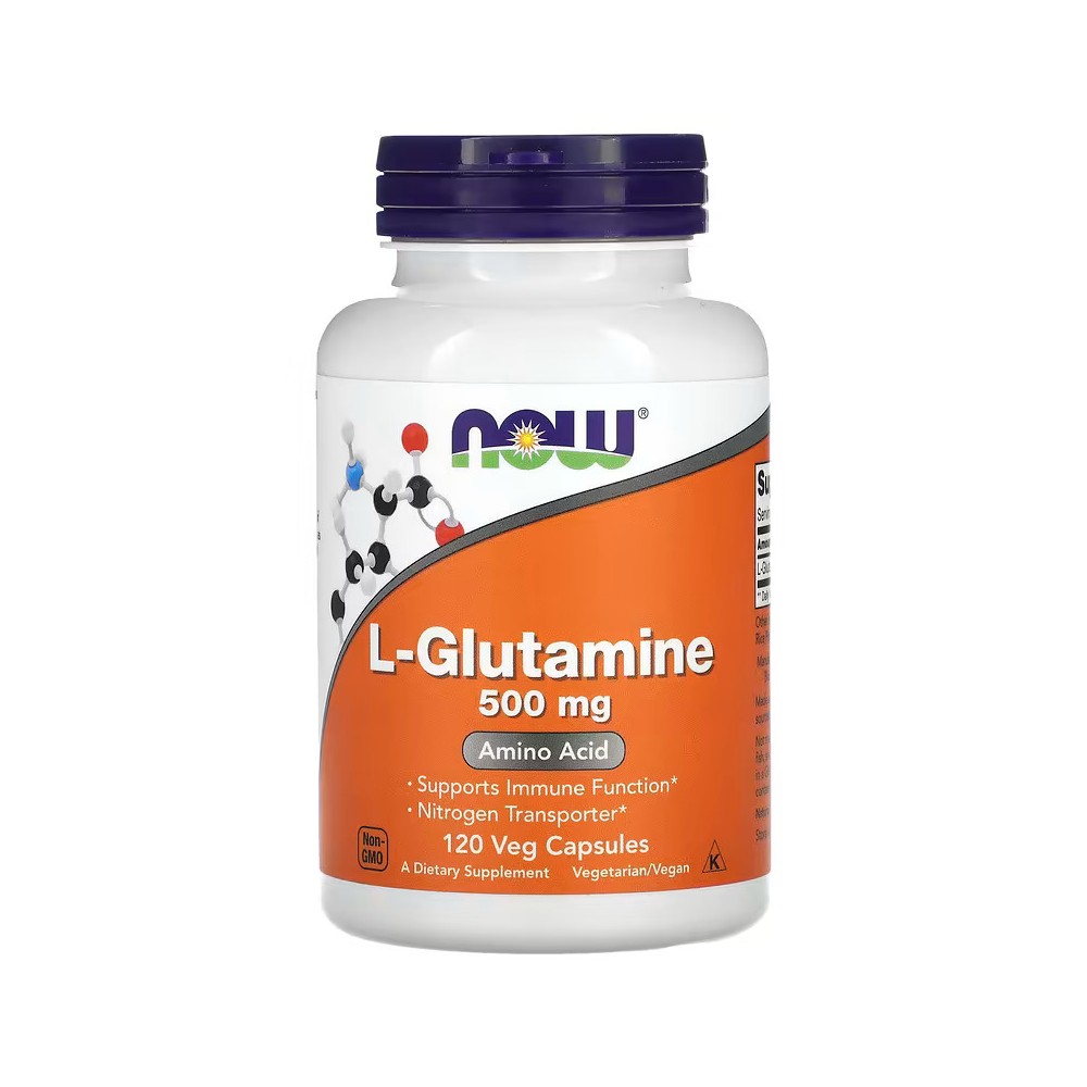 L-glutamina, 500 mg, 120 cápsulas vegetales de NOW Foods now suplementos NOW-00092 Suplementos Deportivos (Complementos Alime...