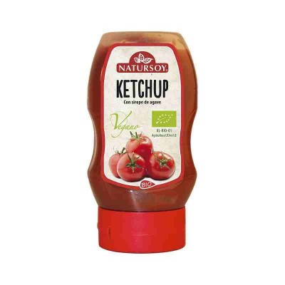 Ketchup con Sirope de Agave 300 Ml de Natursoy Natursoy 0670044018 Alimentación salud.bio