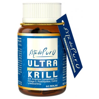 Ultra KRILL 60 Perlas de Estado puro Tongil (Estado Puro) M33 Ayudas niveles Colesterol y Trigliceridos salud.bio
