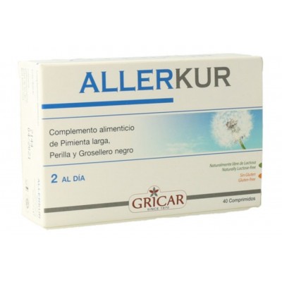 ALLERKUR (alergias) 40 comprimidos de GRICAR GRICAR GRI-39662 Sistema inmunitario salud.bio