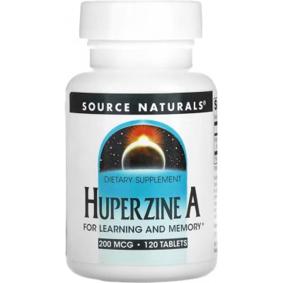 Huperzina A, 200 mcg, 120 comprimidos de Source Naturals® Source Naturals® SNS-01931 Memoria salud.bio