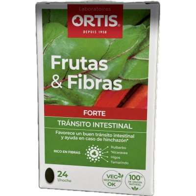 Frutas y Fibras FORTE 24 comprimidos de Ortis Ortis Laboratorios ORT-89064 Laxantes salud.bio