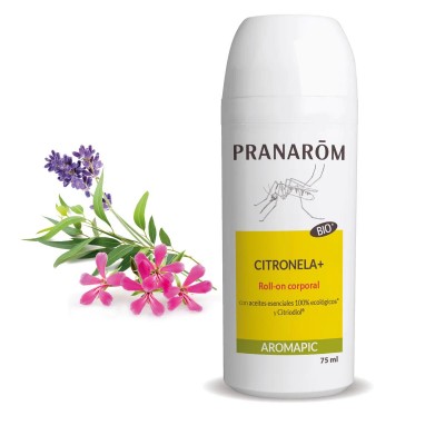 Citronela+ Roll-on corporal 75 ml de Pranarôm Pranarom F11216 Aceites esenciales uso topico salud.bio