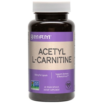 Acetil L-Carnitina, 500 mg, 60 cápsulas vegatales de MRM MRM MRM-85003 Aminoácidos salud.bio