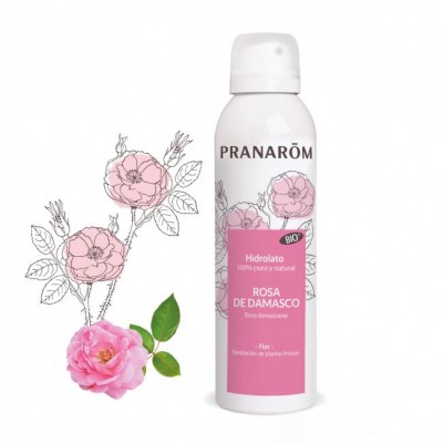 Hidrolato Rosa de Damasco BIO - 50 ml de Pranarôm Pranarom PRA-55385 Aceites esenciales uso topico salud.bio