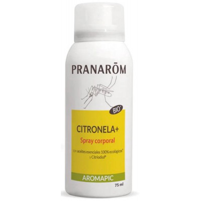Spray corporal Citronela+ 75+25 ml de Pranarôm Pranarom PRA-53165 Aceites esenciales uso topico salud.bio