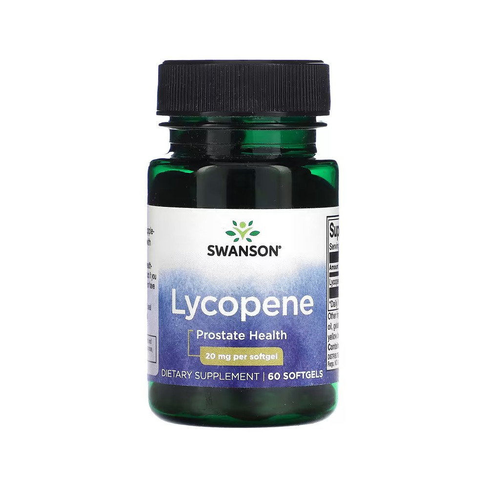 Licopeno, 20 mg, 60 cápsulas blandas de Swanson Swanson SWV-01950 Antioxidantes salud.bio