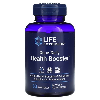 Refuerzo para la salud una vez al día, 60 cápsulas blandas de Life Extension LifeExtension LEX-22916 Antioxidantes salud.bio