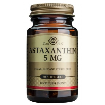 Astaxantina 5 mg de Solgar SOLGAR 040070 Antioxidantes salud.bio