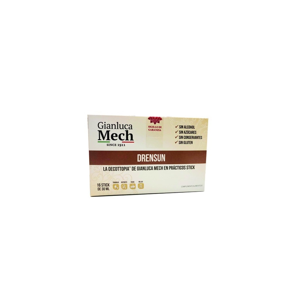 Drensun Decottopia 16 stick de laboratorios Gianluca Mech Herbofarm BA B066 Control de Peso salud.bio