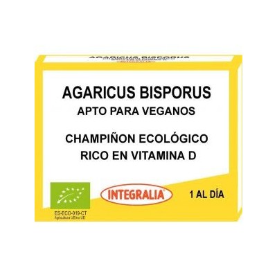 Agaricus Bisporus ECO Vitamina D de Integralia INTEGRALIA 485 Vitamina A y D salud.bio