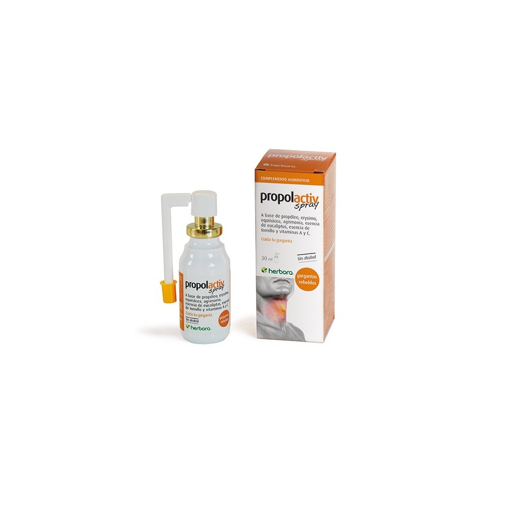 Propolactiv spray 30ml de Herbora Herbora 501024 Acción benéfica garganta y pecho salud.bio