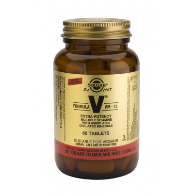 Multi vitaminico Fórmula VM 75 Comprimidos de Solgar SOLGAR VM-75 Vitaminas y Minerales salud.bio